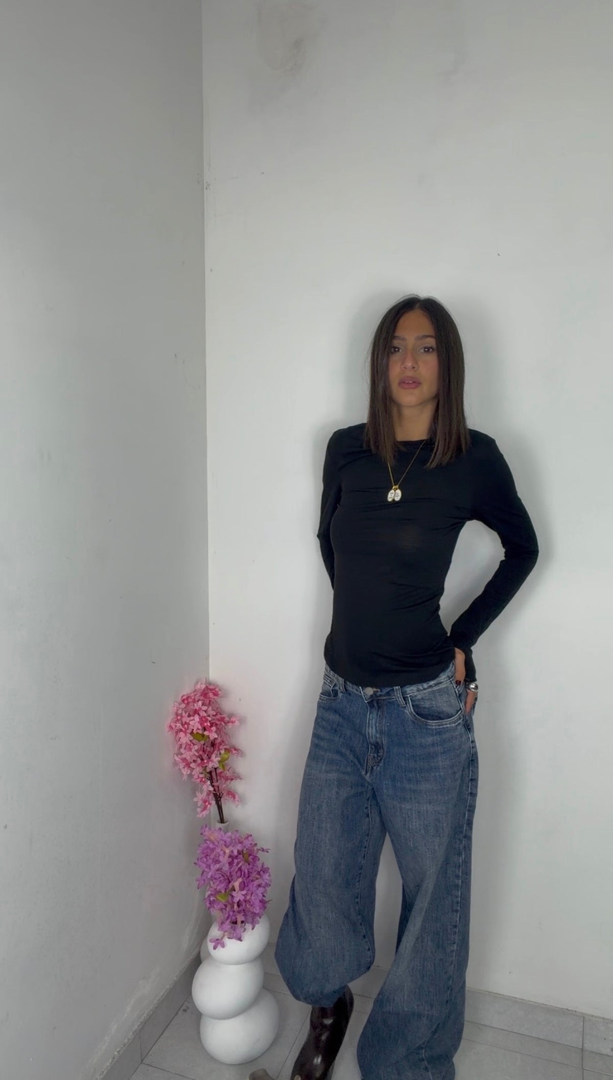 MAGLIA CON MANICA FORATA LUMINA