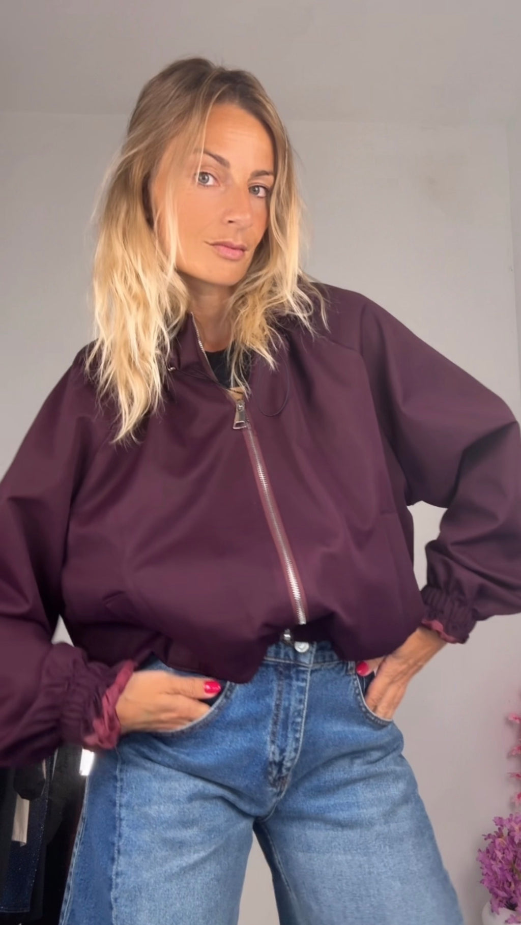 BOMBER con zip