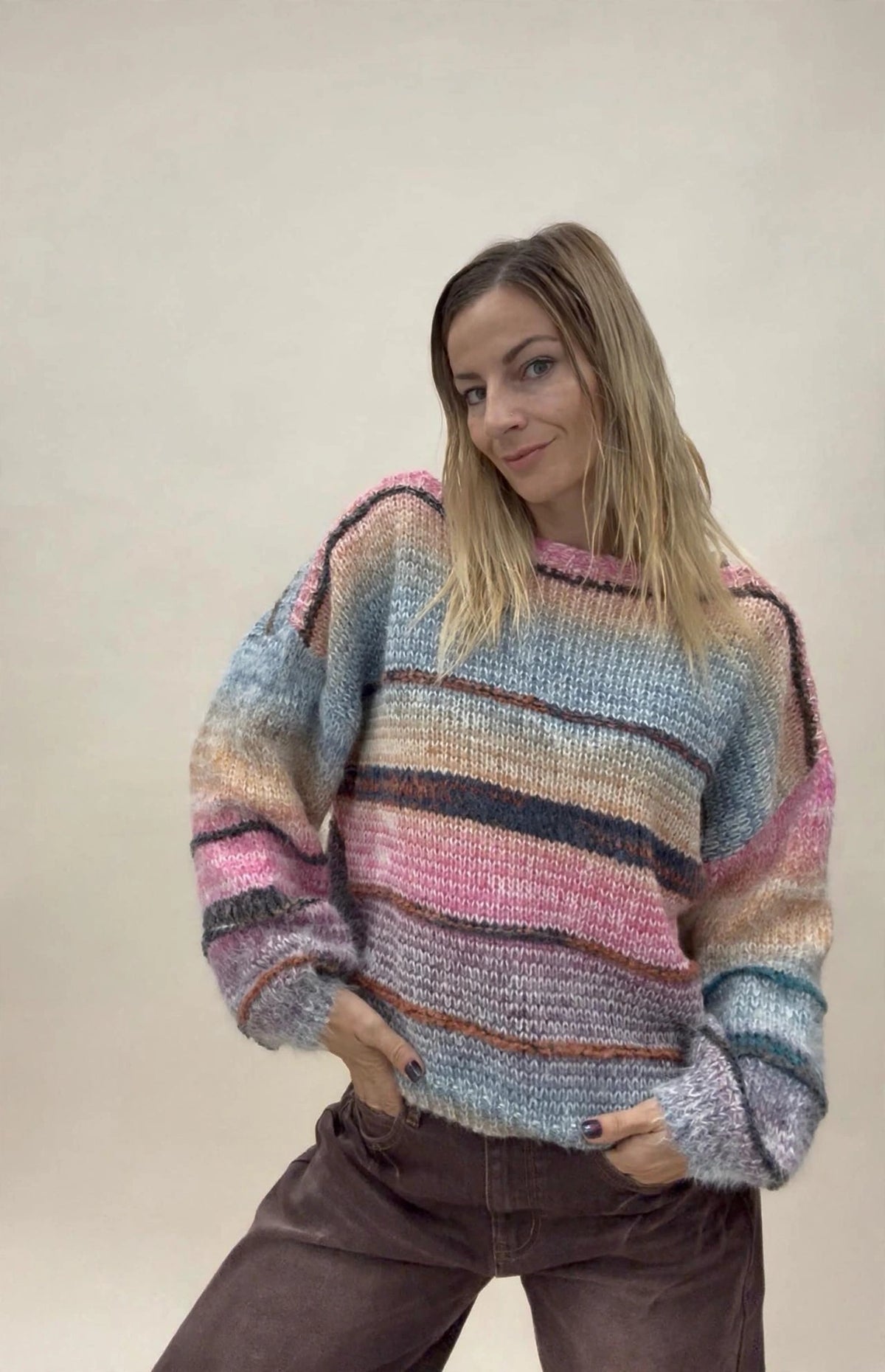 MAGLIONE LANA RIGHE