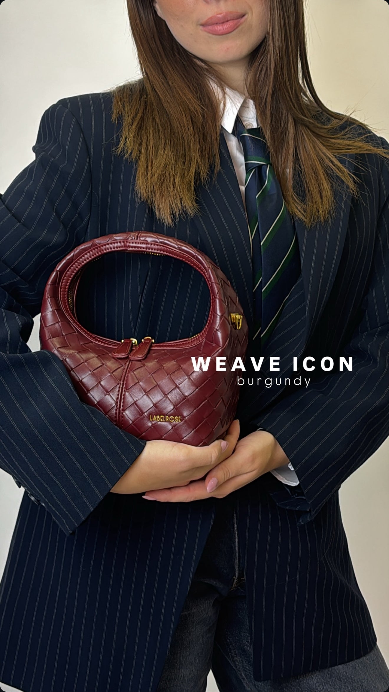 BORSA A MANO WEAVE ICON