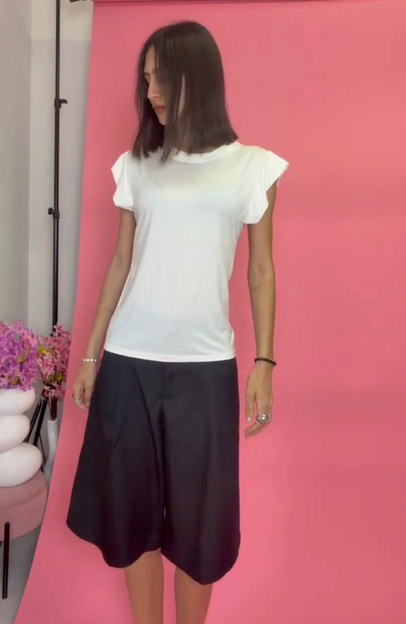 T-SHIRT tencel ELASTICIZZATA