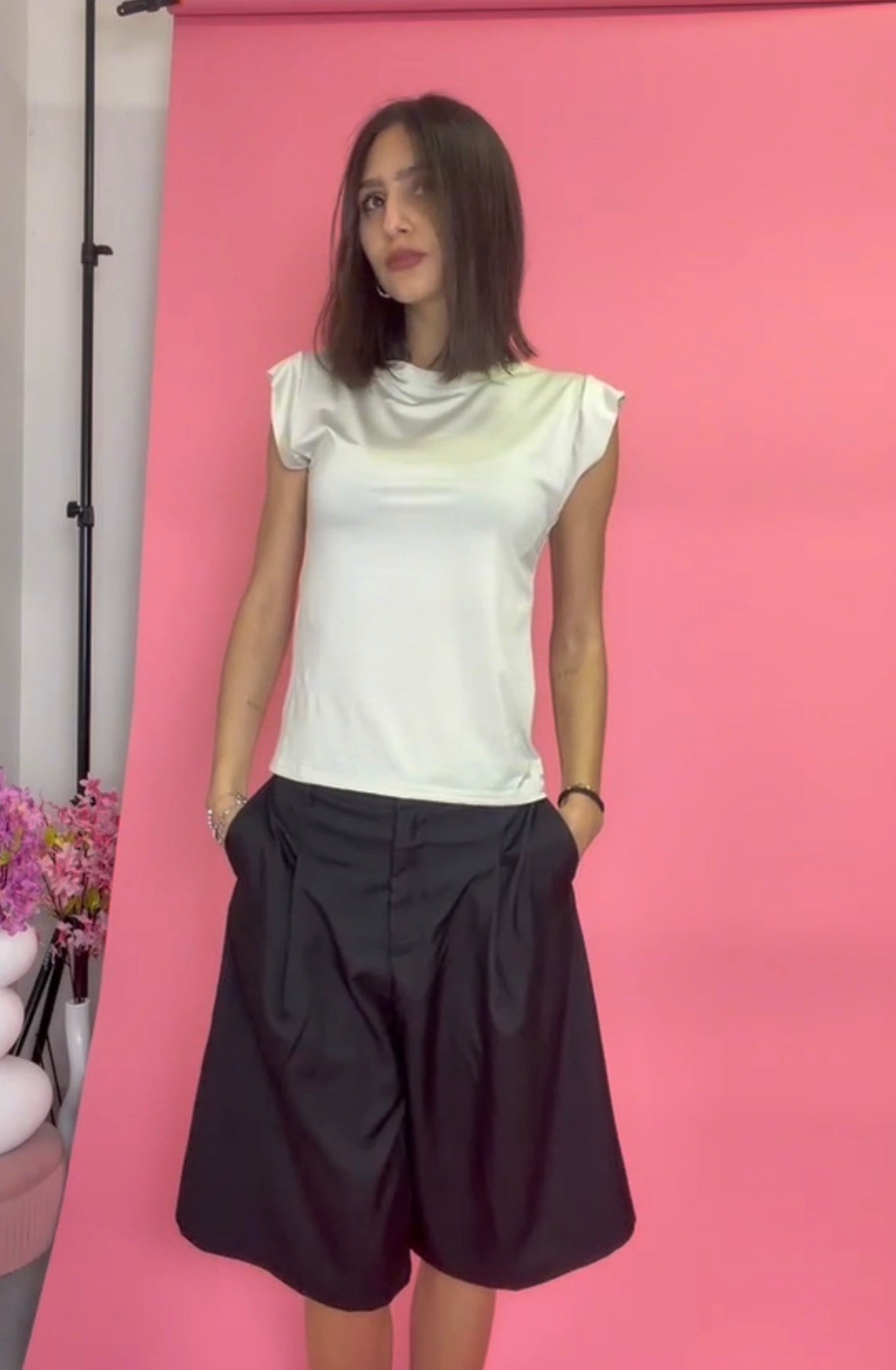 T-SHIRT tencel ELASTICIZZATA