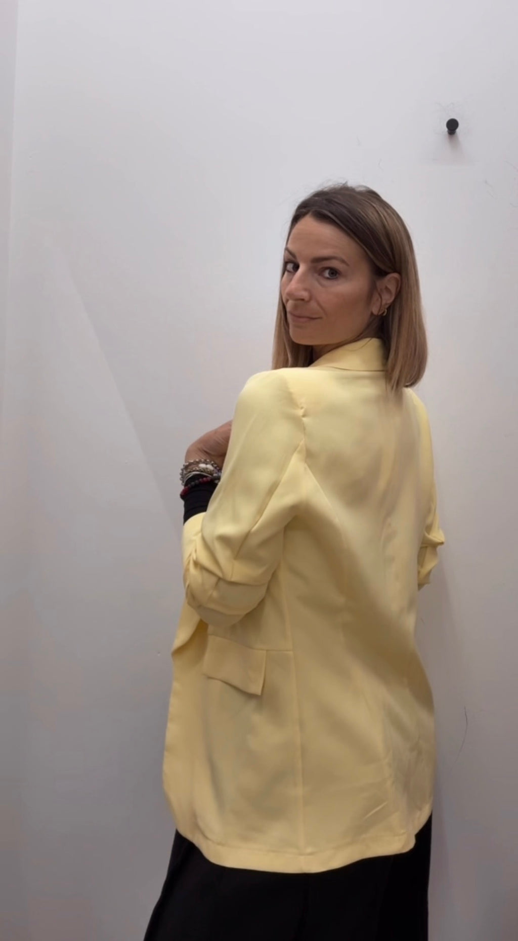 BLAZER classico con manica arricciata