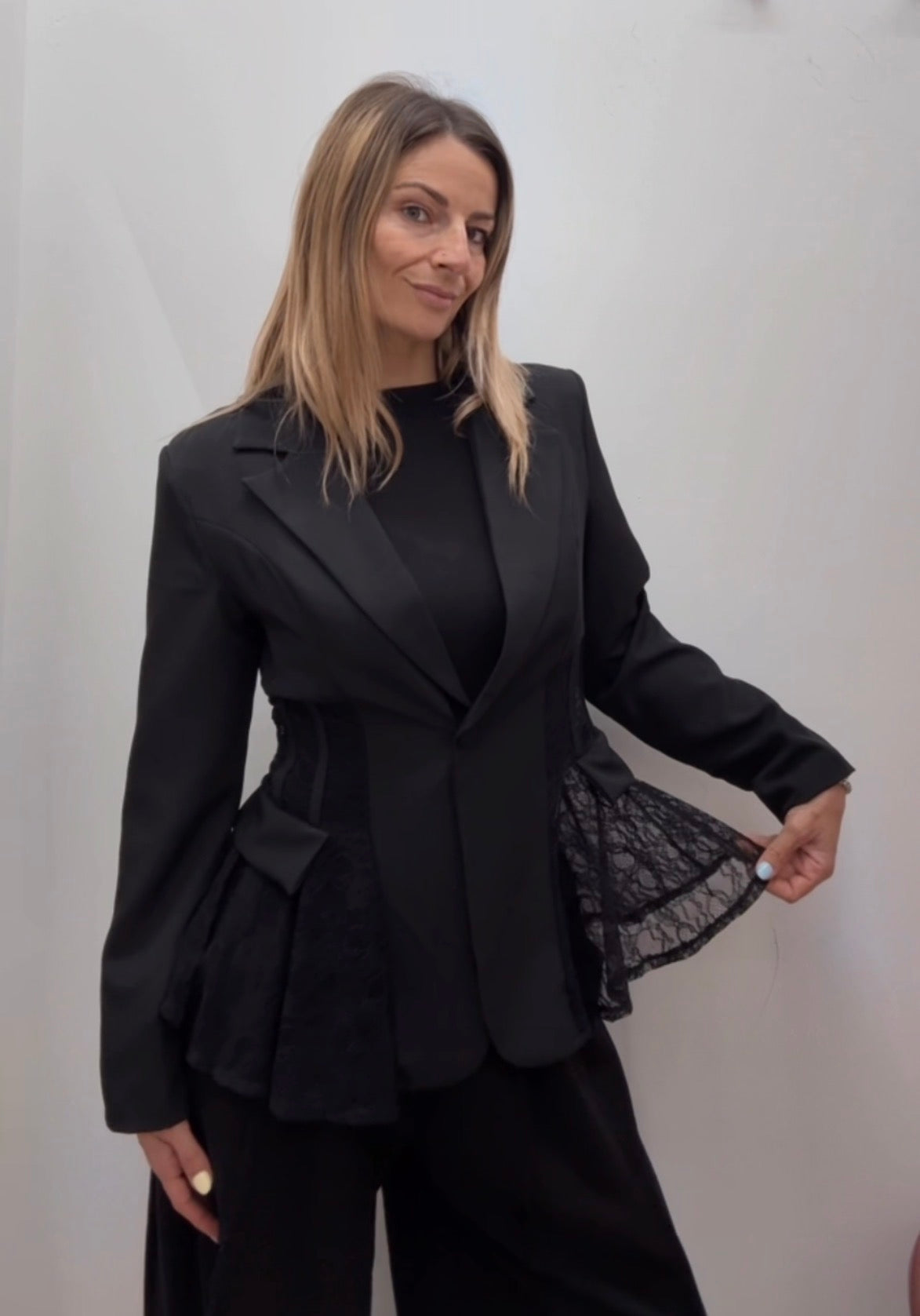 BLAZER CON PIZZO