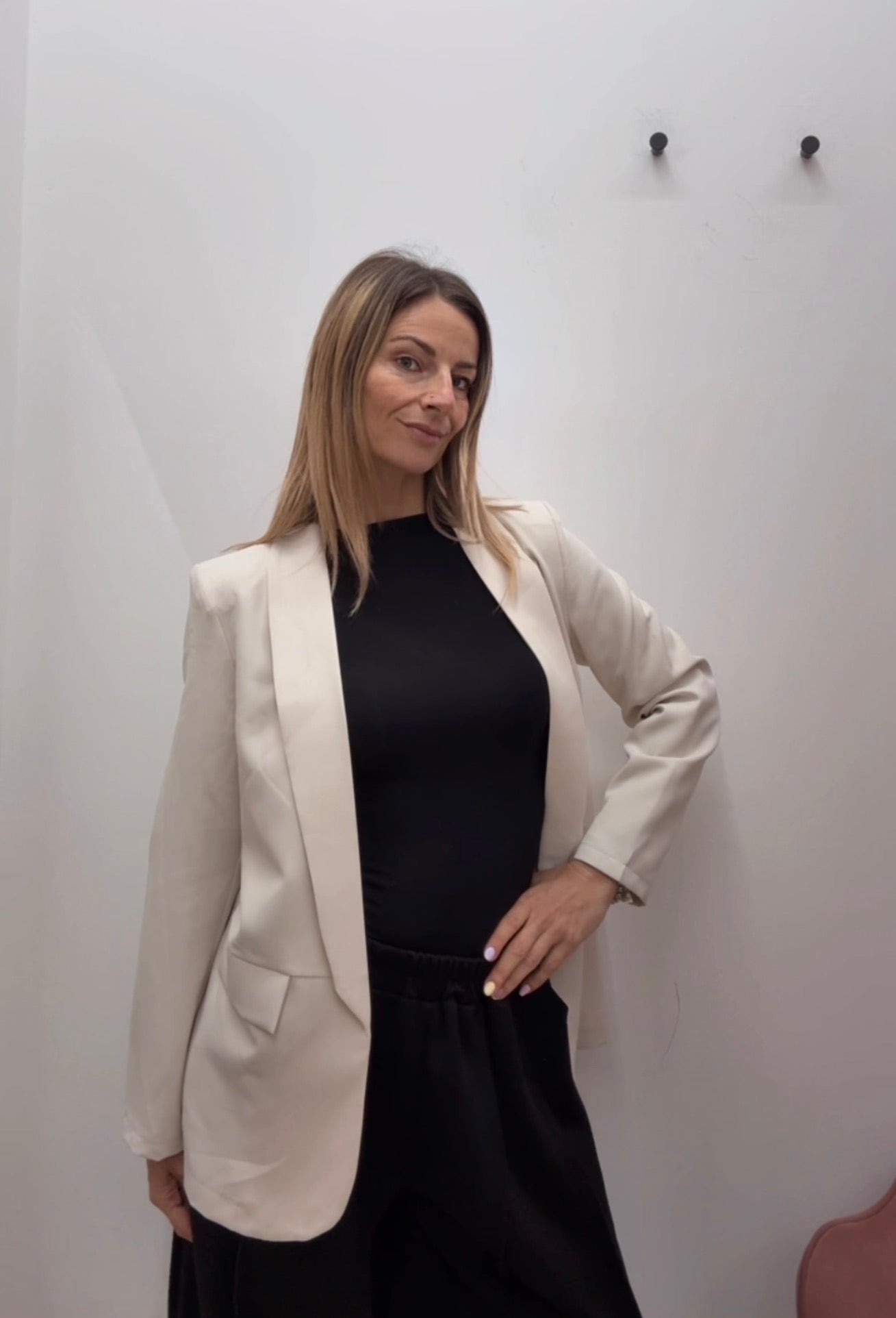 BLAZER CLASSICO CON MANICA LISCIA