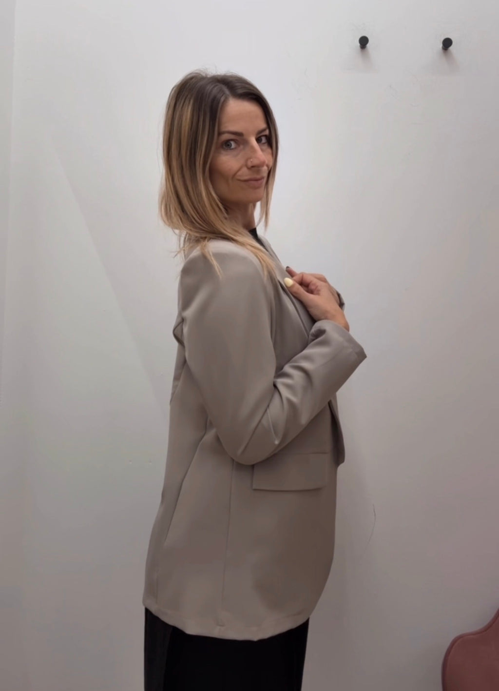 BLAZER CLASSICO CON MANICA LISCIA