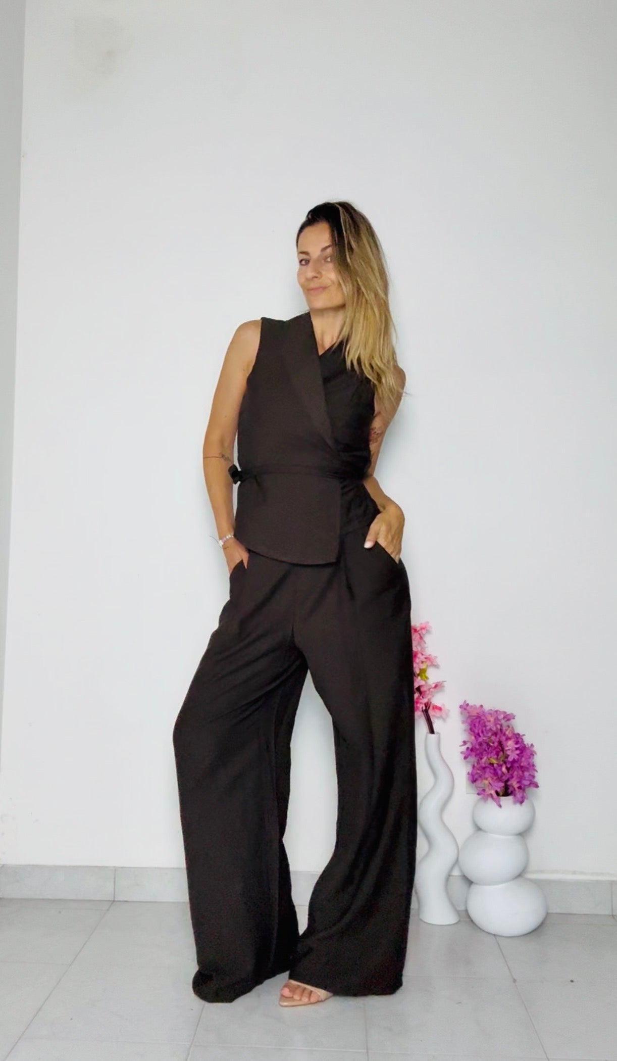 COMPLETO VISCOSA CON GILET