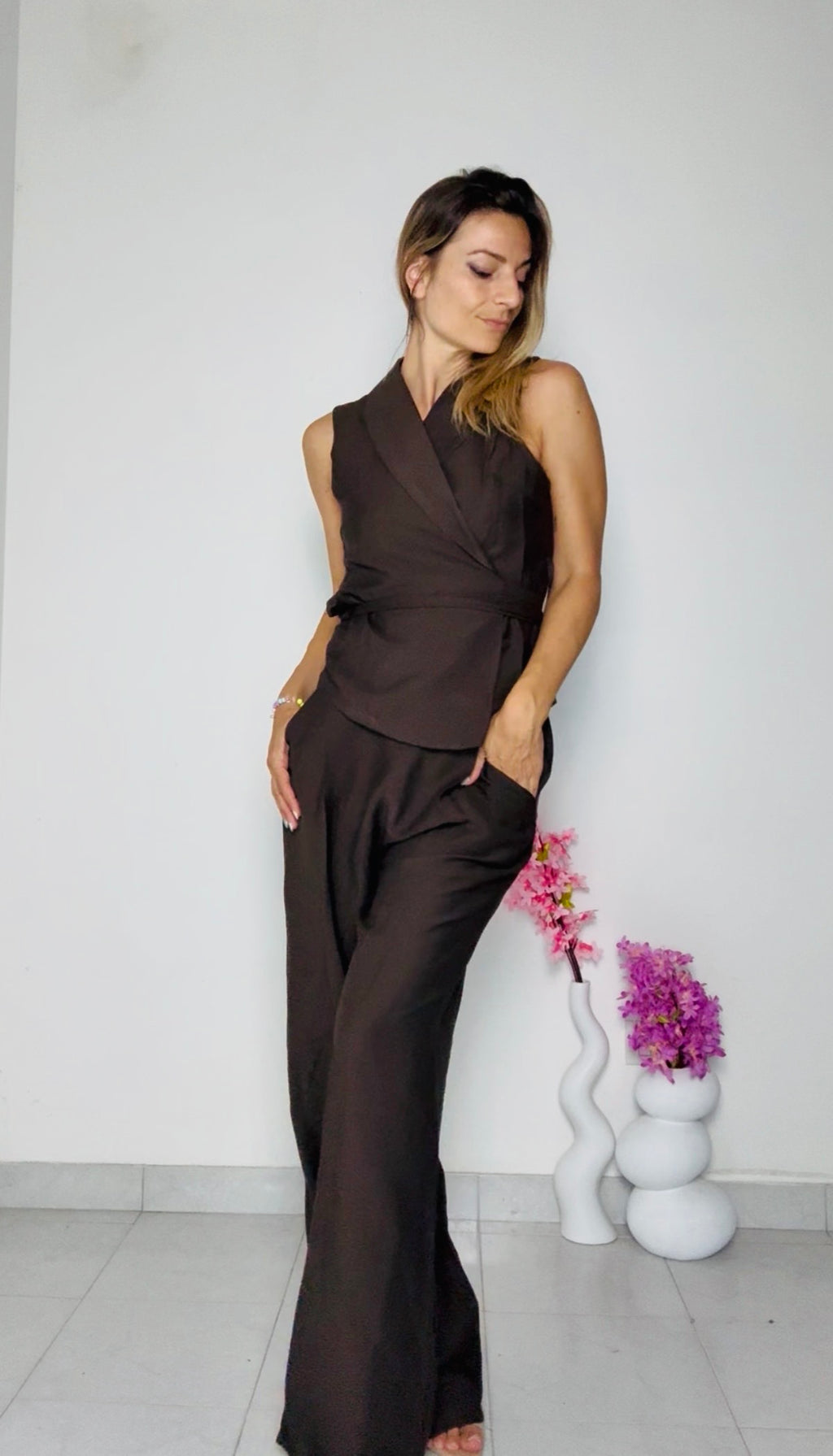 COMPLETO VISCOSA CON GILET
