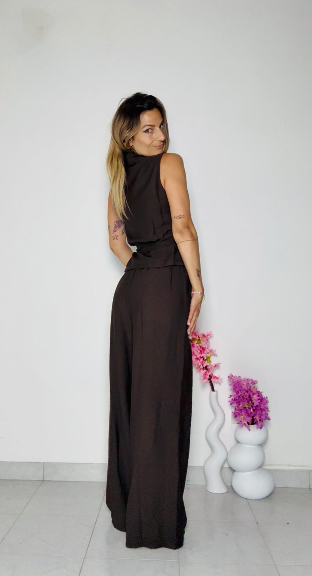 COMPLETO VISCOSA CON GILET