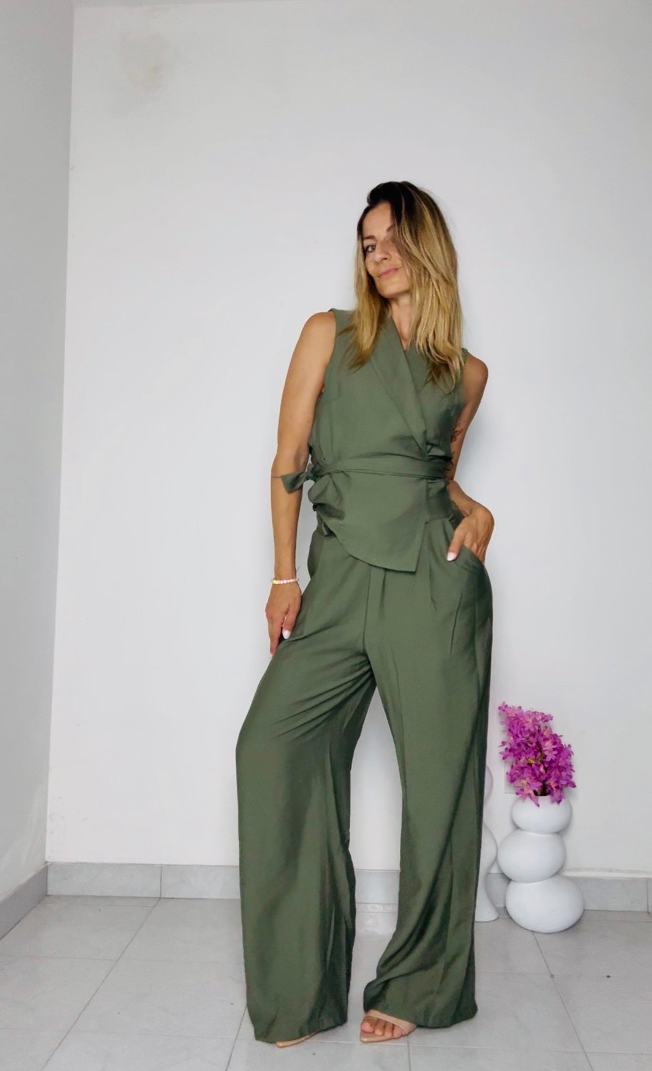 COMPLETO VISCOSA CON GILET