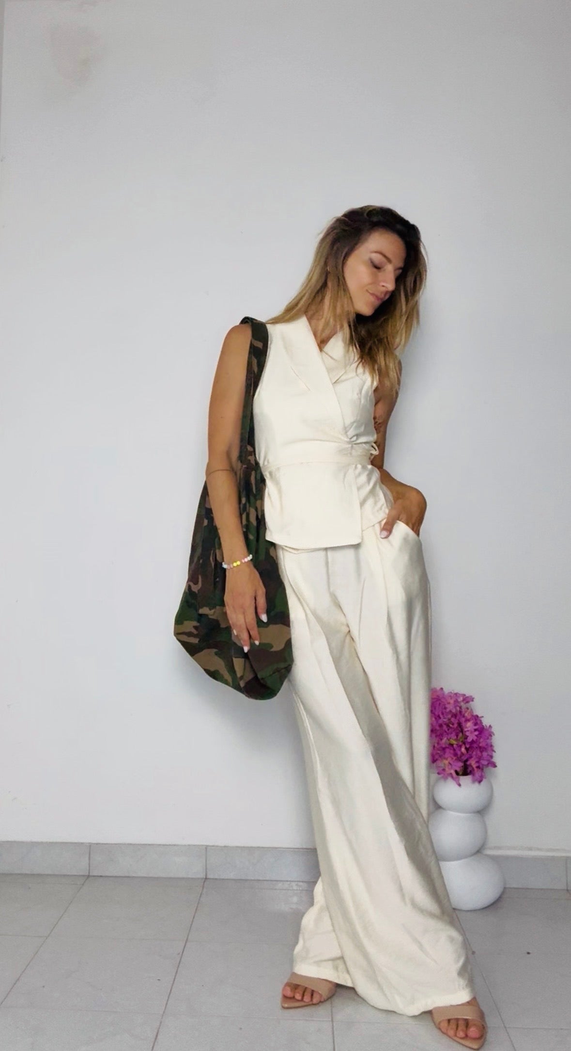 COMPLETO VISCOSA CON GILET