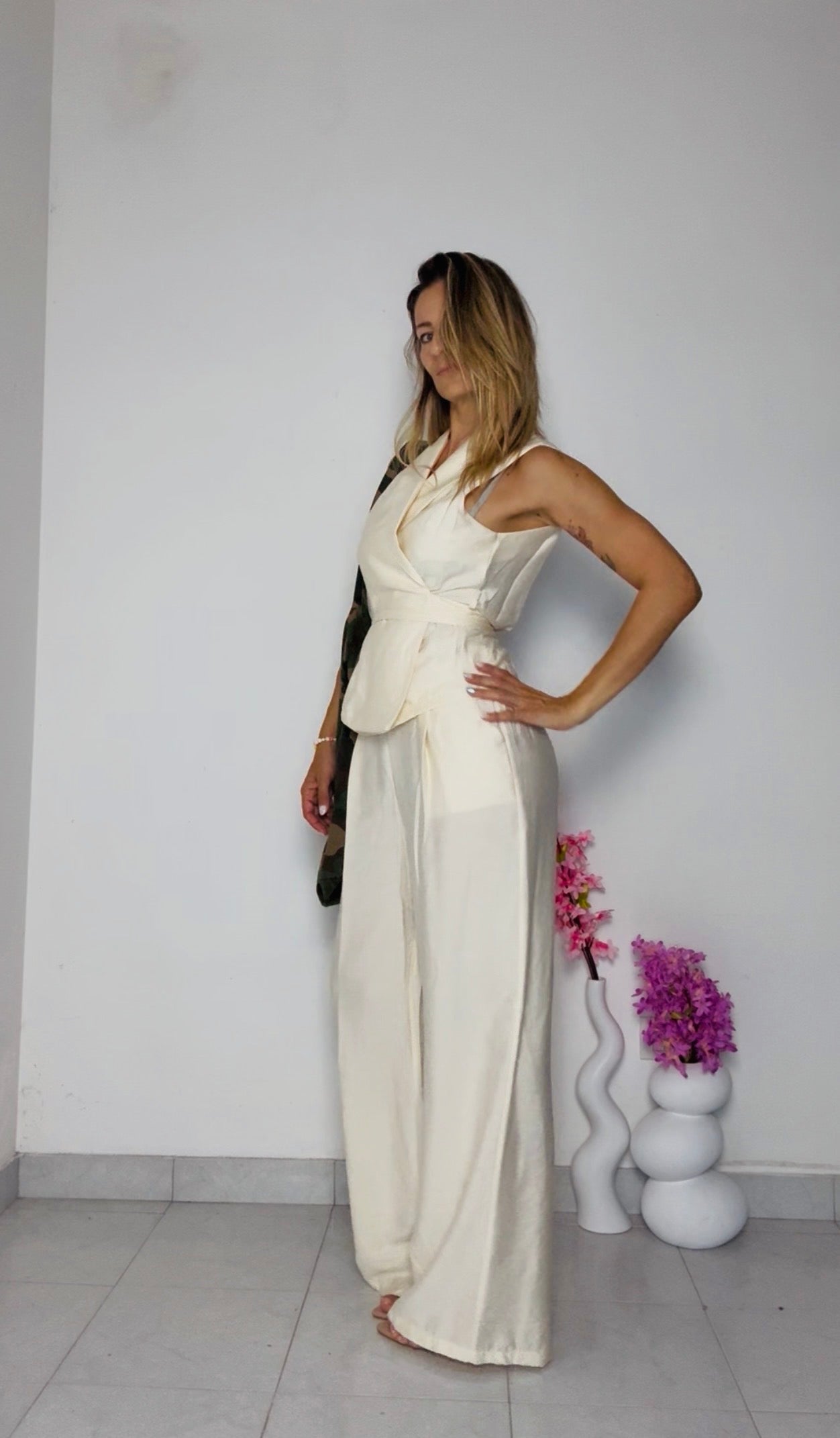 COMPLETO VISCOSA CON GILET
