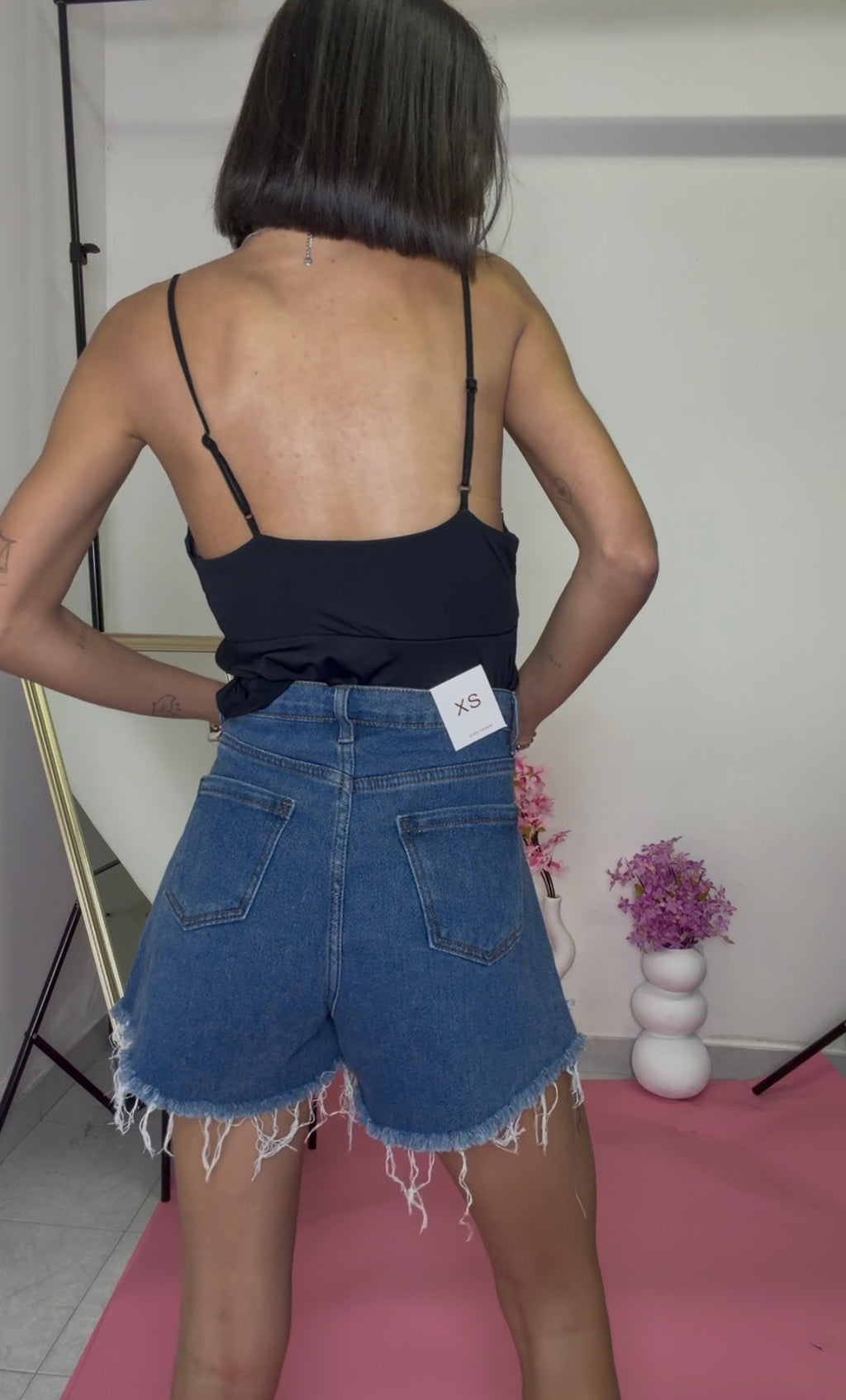 SHORT JEANS TERRY