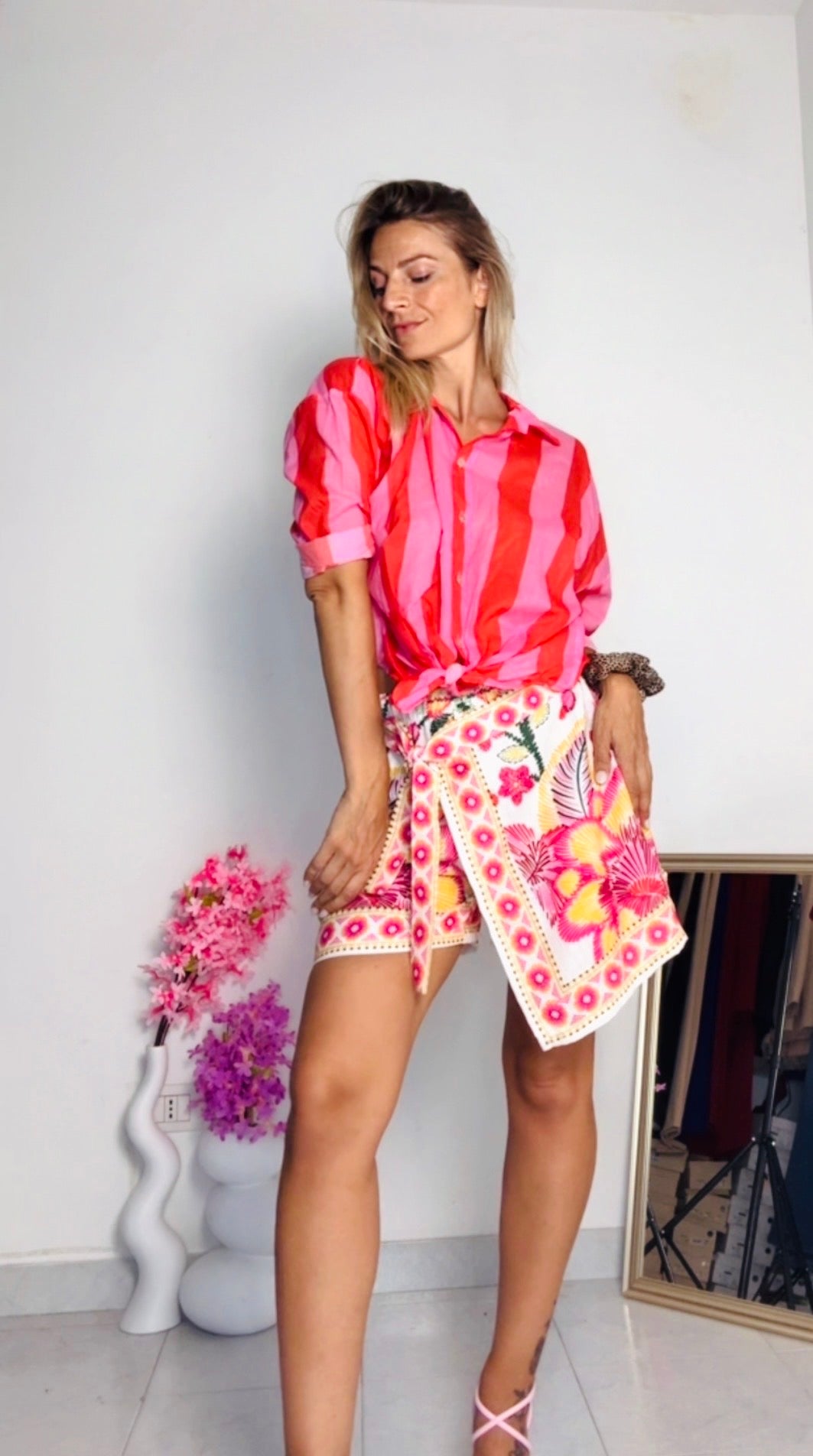 CAMICIA A RIGHE COLLETTO CLASSICO