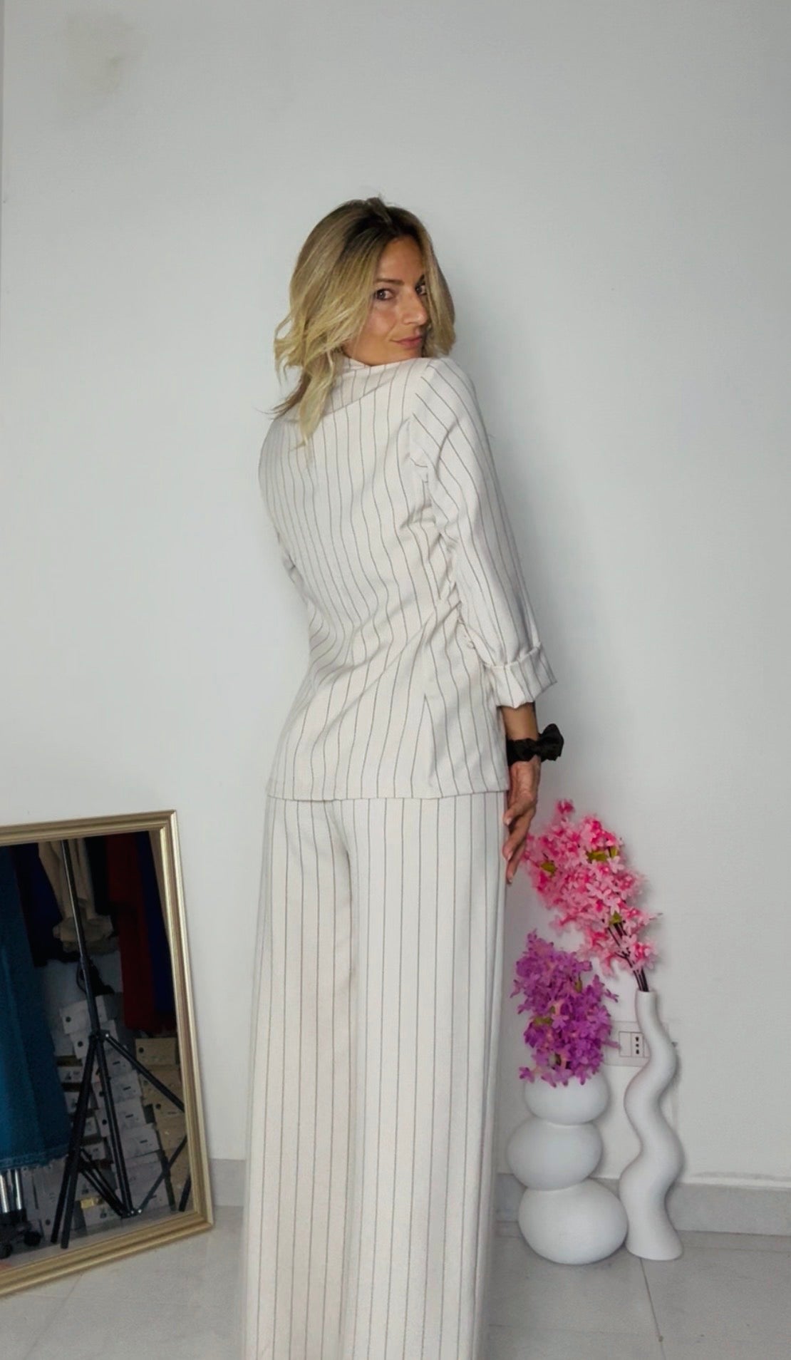 PANTALONE GESSATO
