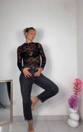 JEANS MODELLO MOM FIT black