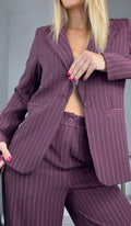 BLAZER KATY GESSATO burgundy