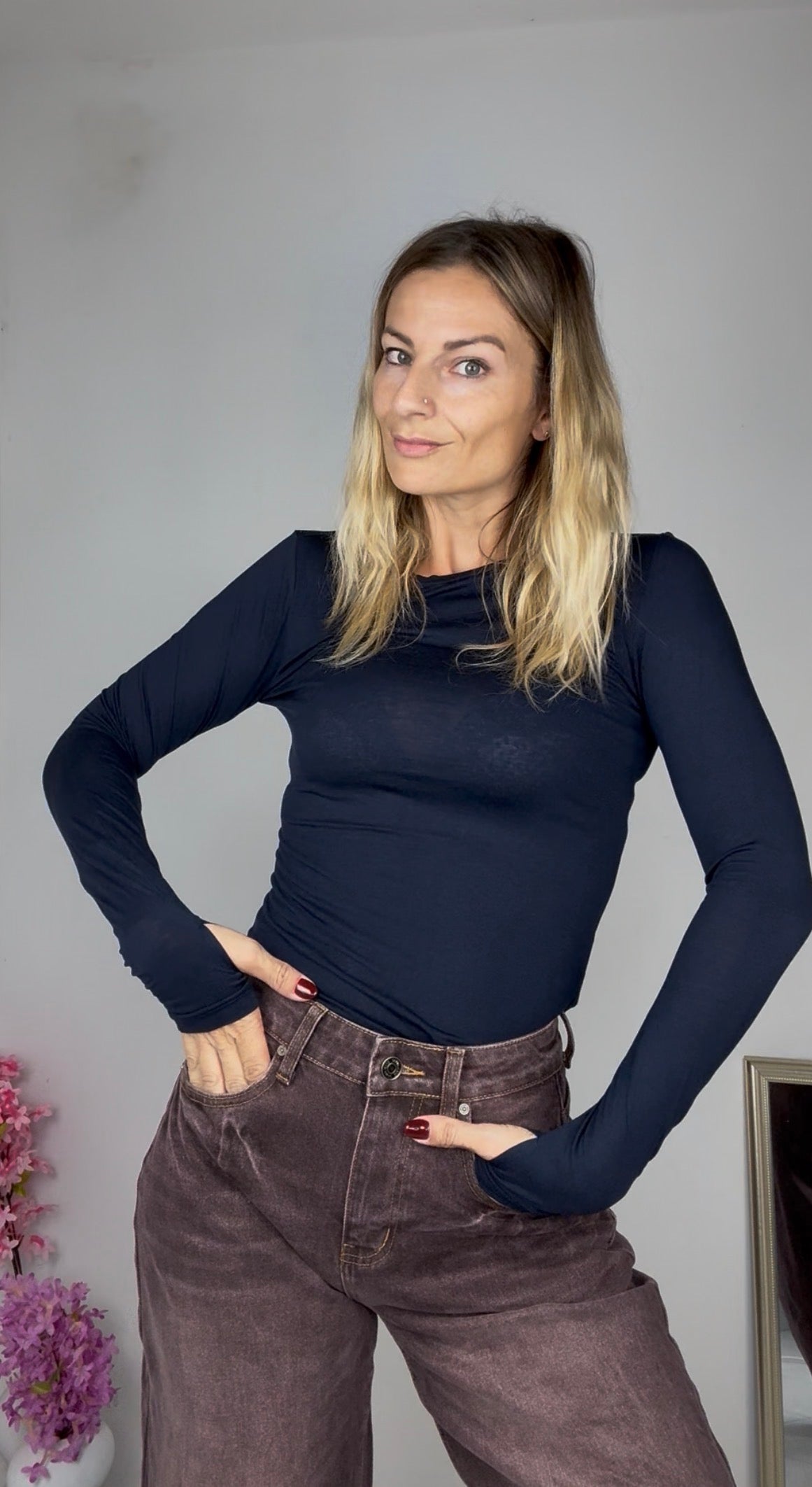 MAGLIA CON MANICA FORATA LUMINA
