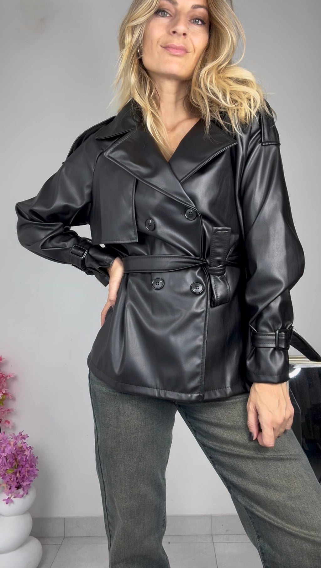 TRENCH ECOPELLE BASICO